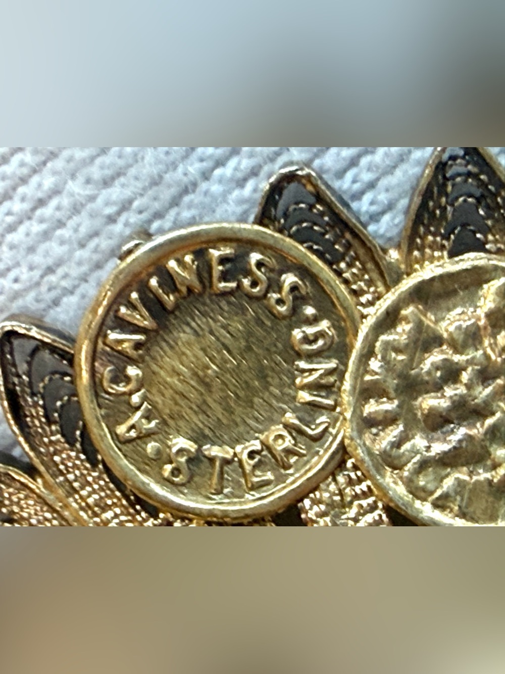 Vintage & Modern 6-Brooch Bundle: Flowers, Giovanni, Sterling/gold filled, GUC - Picture 8 of 13